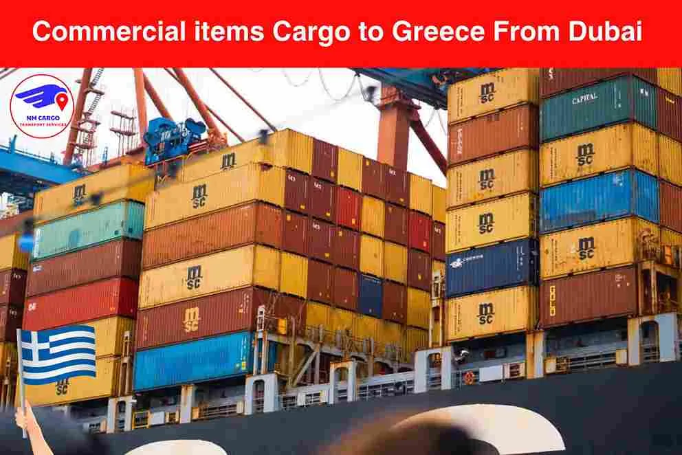 Commercial items Cargo to Greece From Dubai