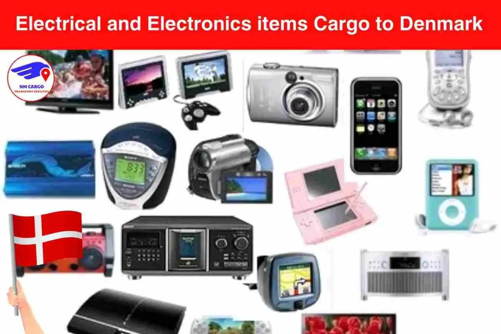 Electrical and Electronics items Cargo to Denmark From Dubai