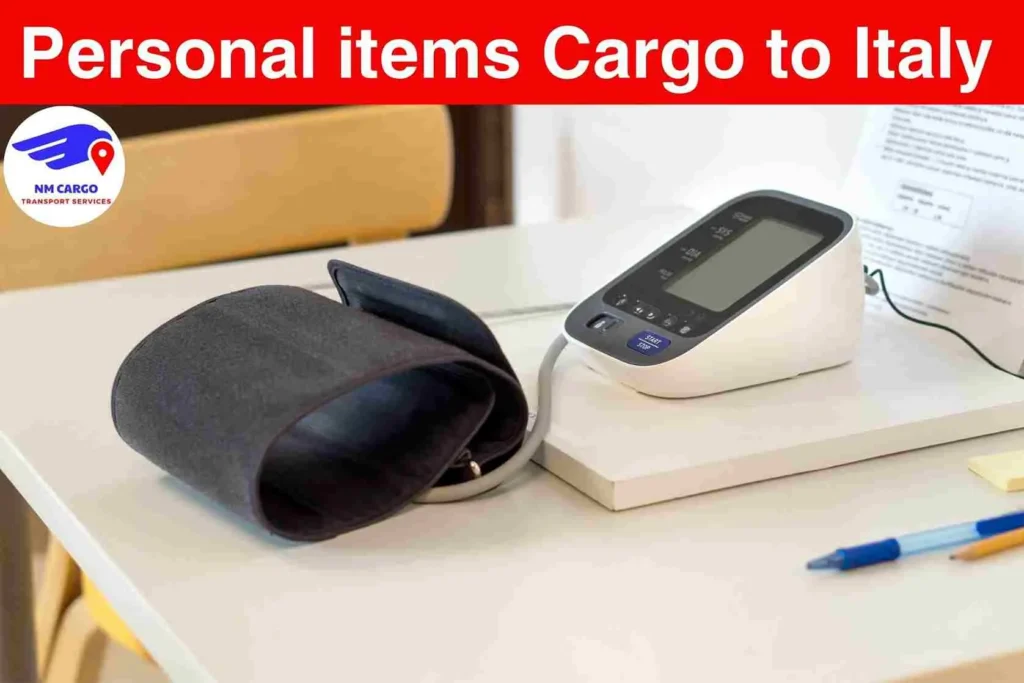 Personal items Cargo to Italy From Dubai