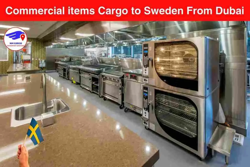 Commercial items Cargo to Sweden From Dubai