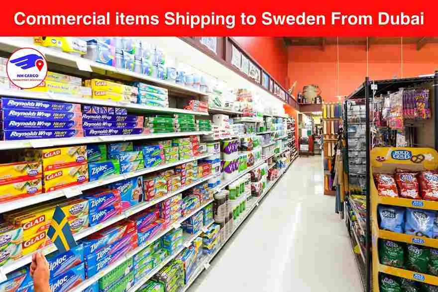 Commercial items Shipping to Sweden From Dubai