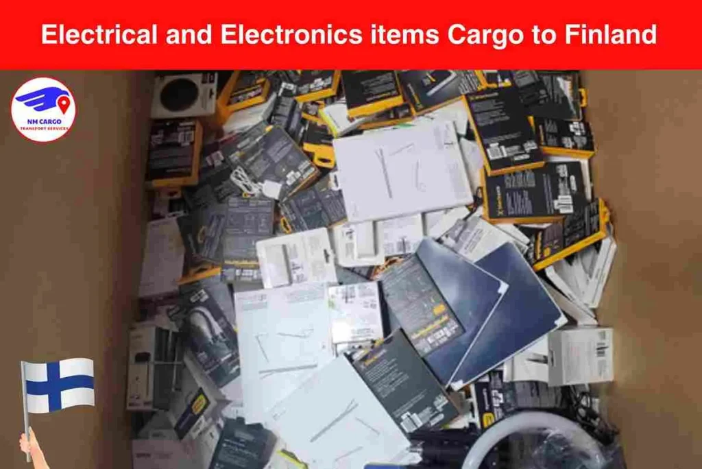 Electrical and Electronics items Cargo to Finland From Dubai