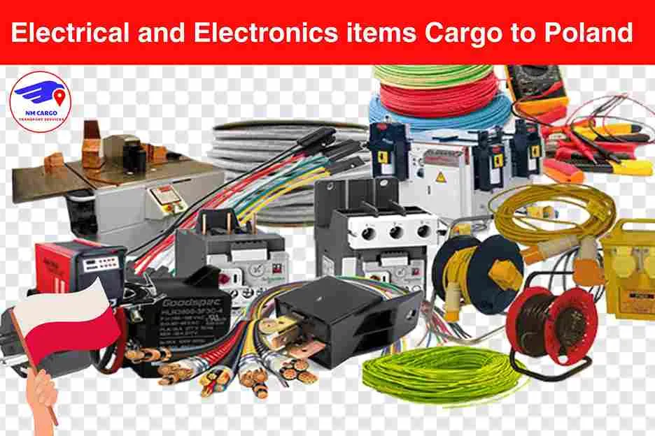 Electrical and Electronics items Cargo to Poland From Dubai