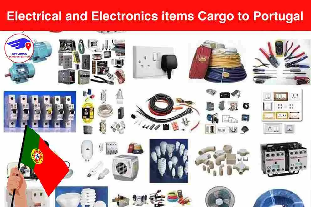 Electrical and Electronics items Cargo to Portugal From Dubai