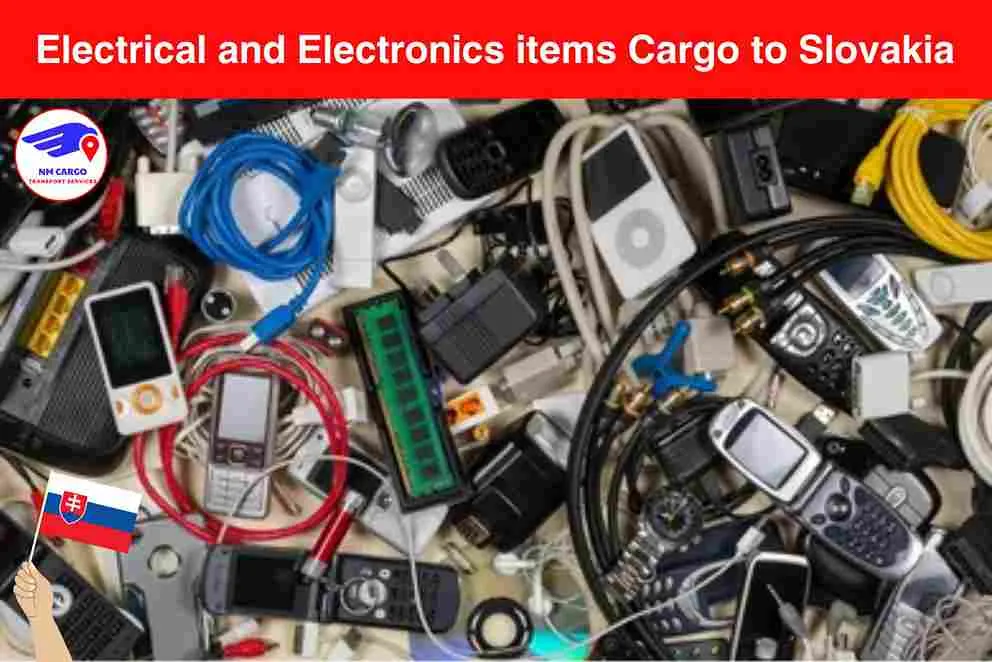 Electrical and Electronics items Cargo to Slovakia From Dubai