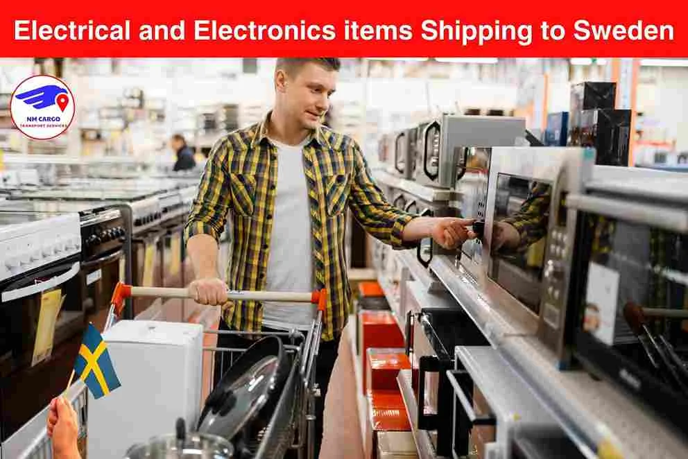 Electrical and Electronics items Shipping to Sweden From Dubai
