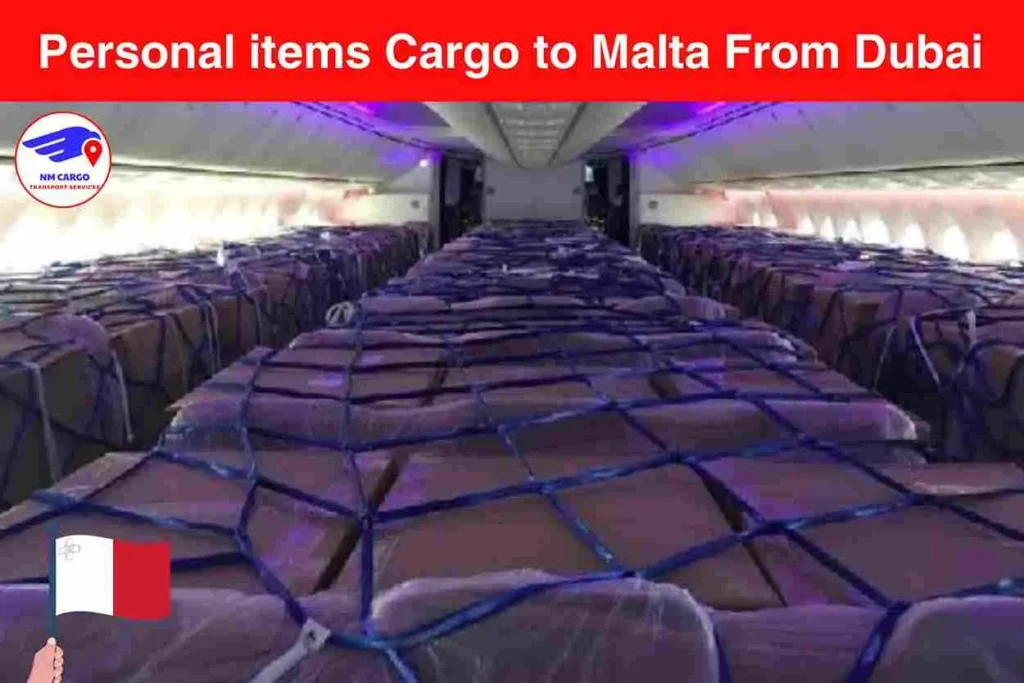Personal items Cargo to Malta From Dubai