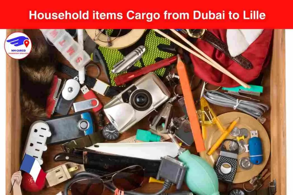 Household items Cargo from Dubai to Lille