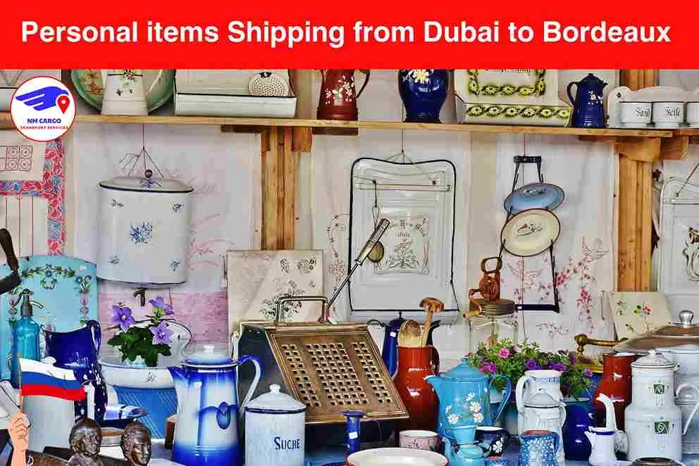 Personal items Shipping from Dubai to Bordeaux