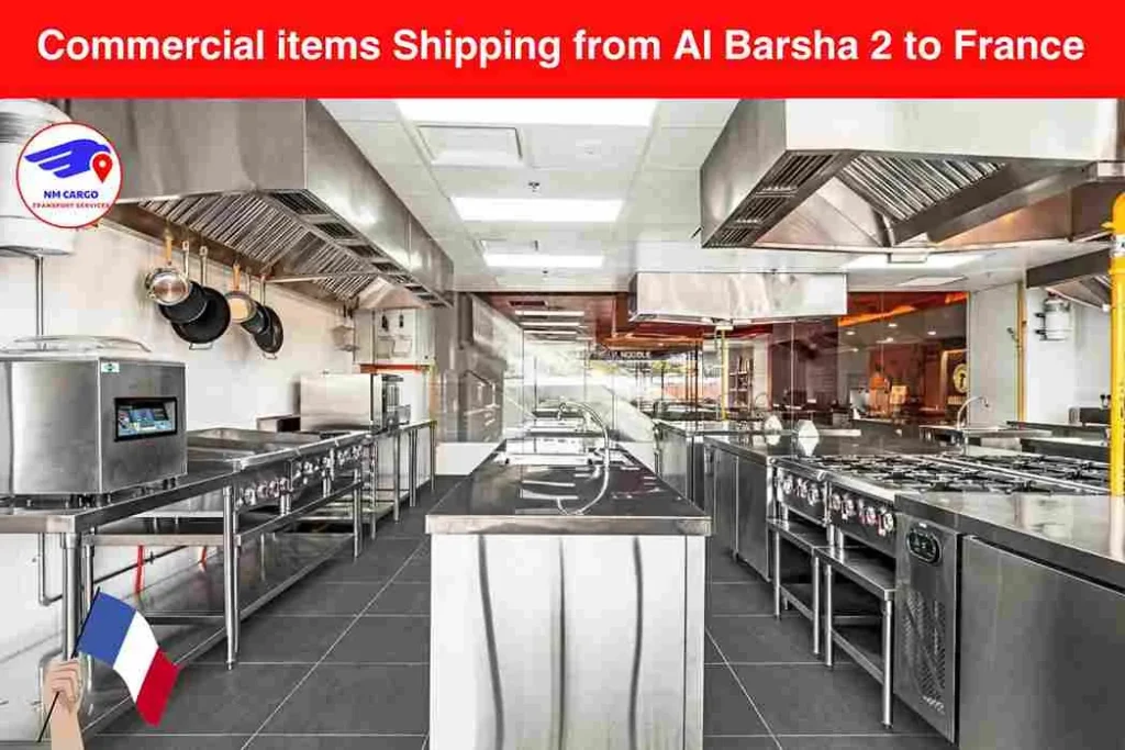 Commercial items Shipping from Al Barsha 2 to France