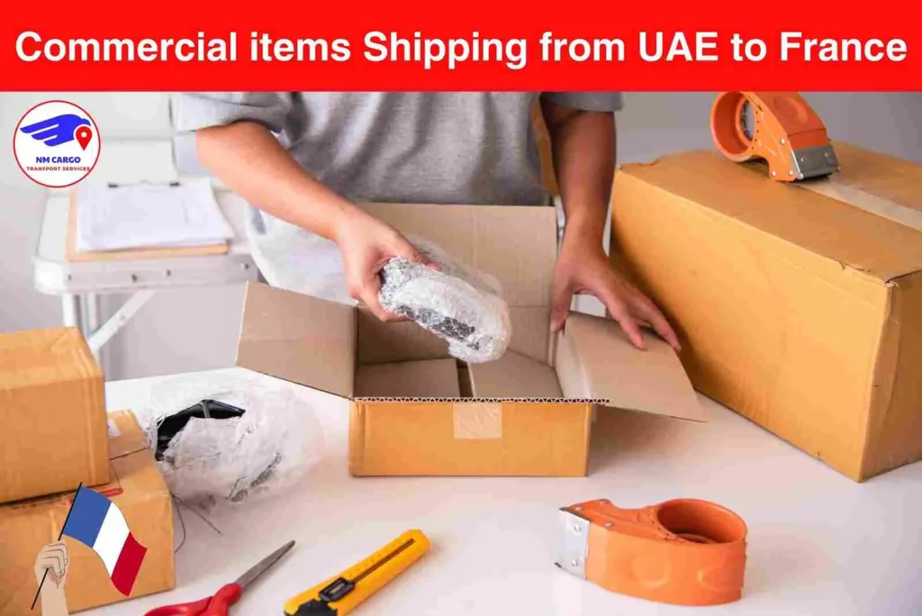 Commercial items Shipping from UAE to France