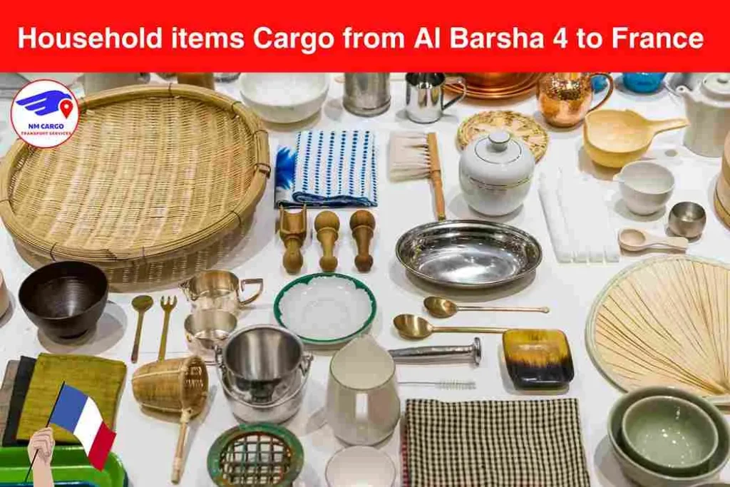 Household items Cargo from Al Barsha 4 to France