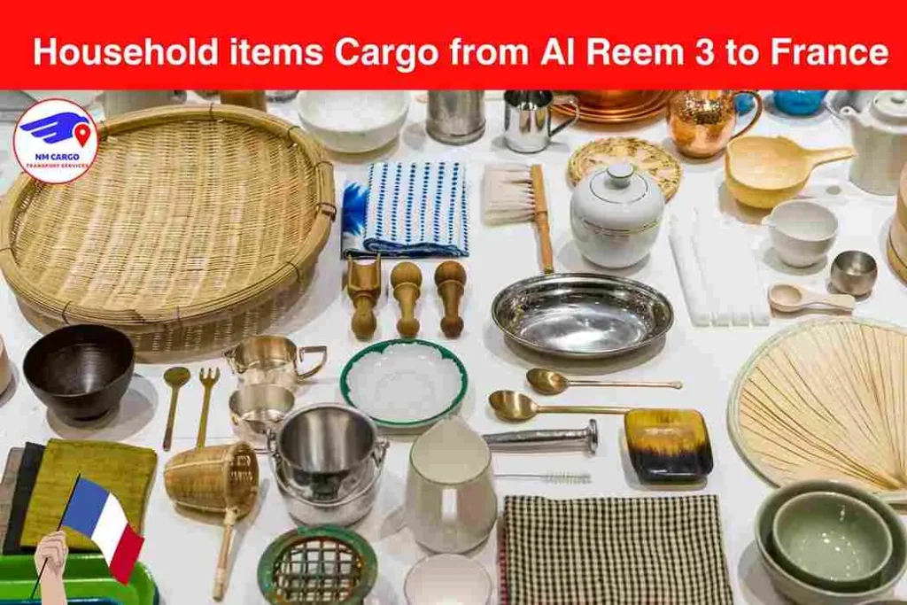 Household items Cargo from Al Reem 3 to France