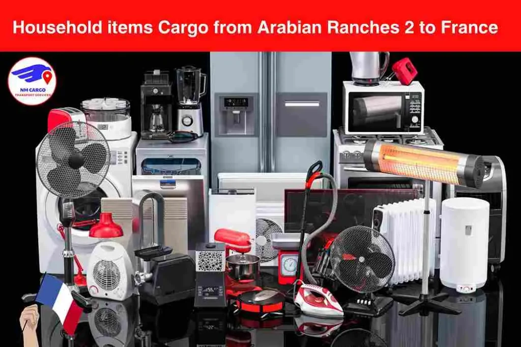 Household items Cargo from Arabian Ranches 2 to France