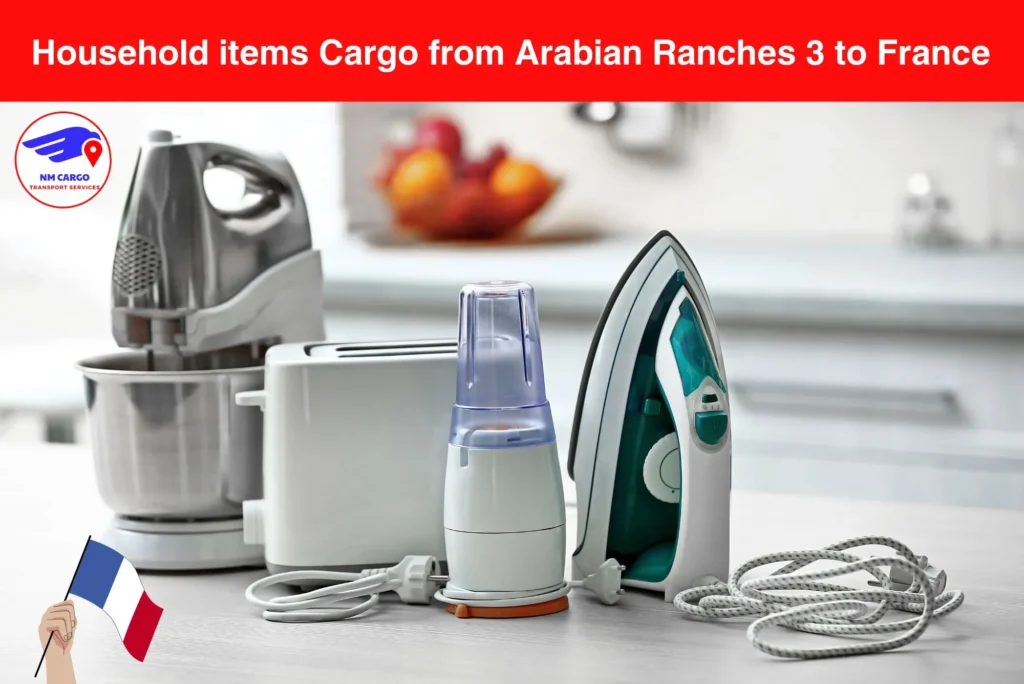 Household items Cargo from Arabian Ranches 3 to France