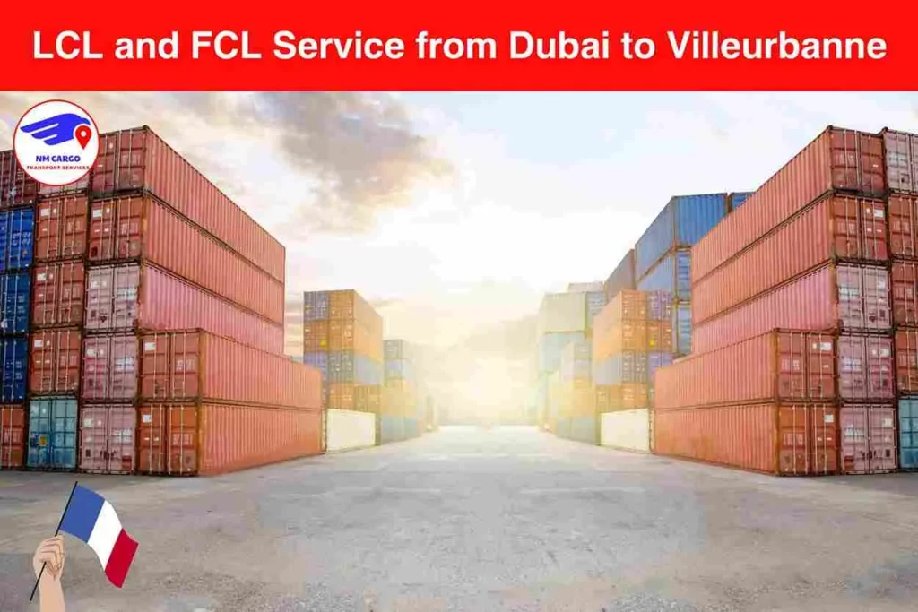 LCL and FCL Service from Dubai to Villeurbanne