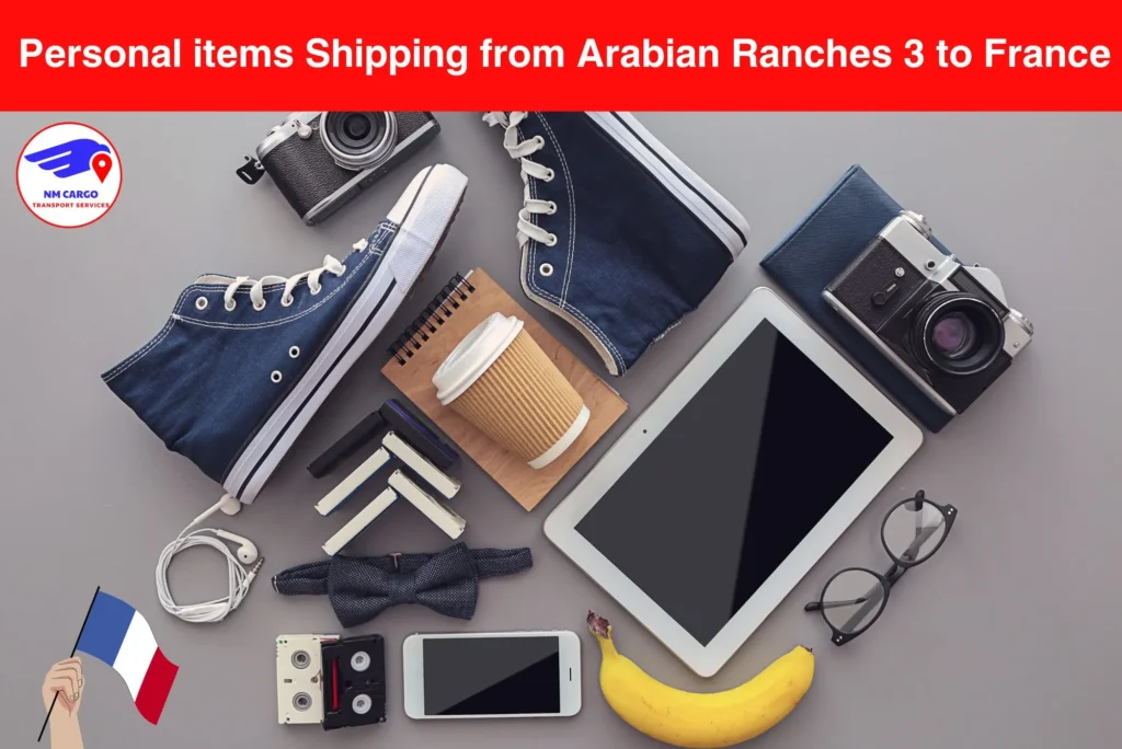 Personal items Shipping from Arabian Ranches 3 to France