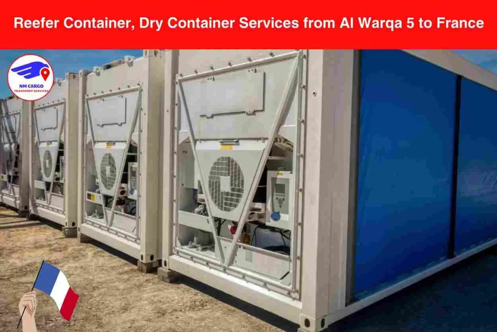 Reefer Container, Dry Container Services from Al Warqa 5 to France