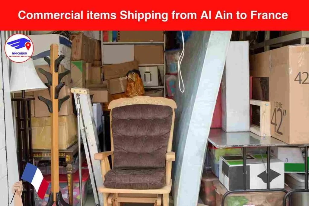 Commercial items Shipping from Al Ain to France