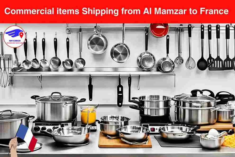 Commercial items Shipping from Al Mamzar to France