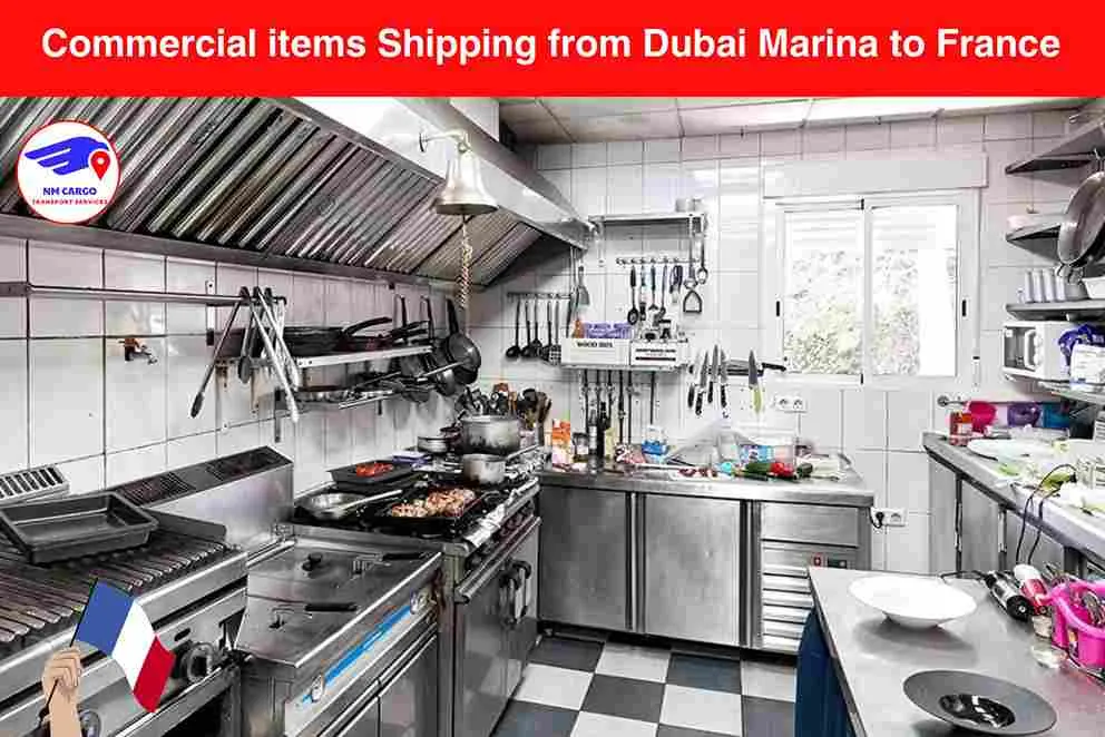 Commercial items Shipping from Dubai Marina to France​