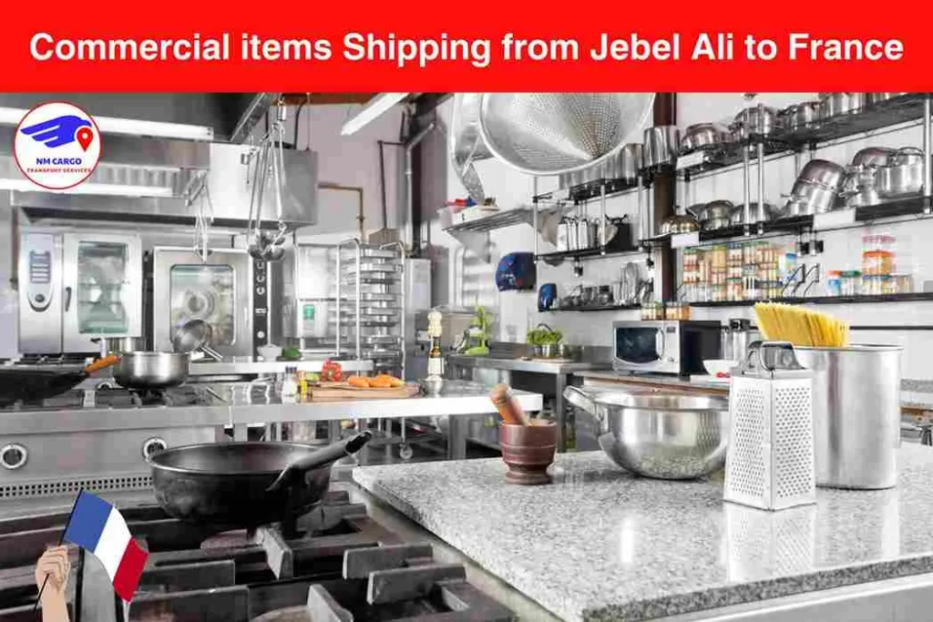 Commercial items Shipping from Jebel Ali to France