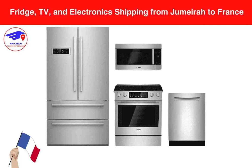 Fridge, TV, and Electronics Shipping from Jumeirah to France​