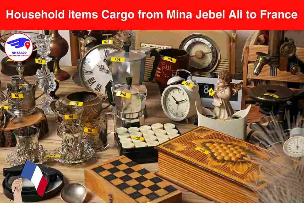 Household items Cargo from Mina Jebel Ali to France