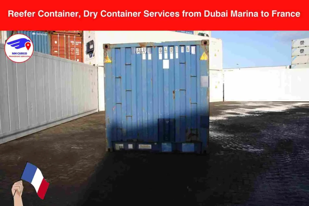 Reefer Container, Dry Container Services from Dubai Marina to France​