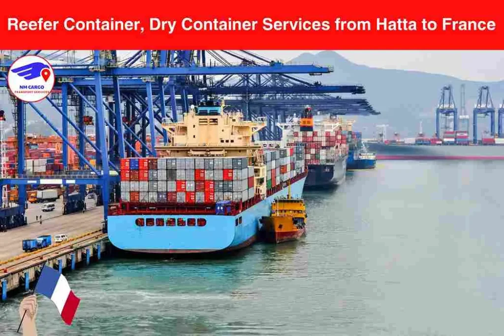 Reefer Container, Dry Container Services from Hatta to France