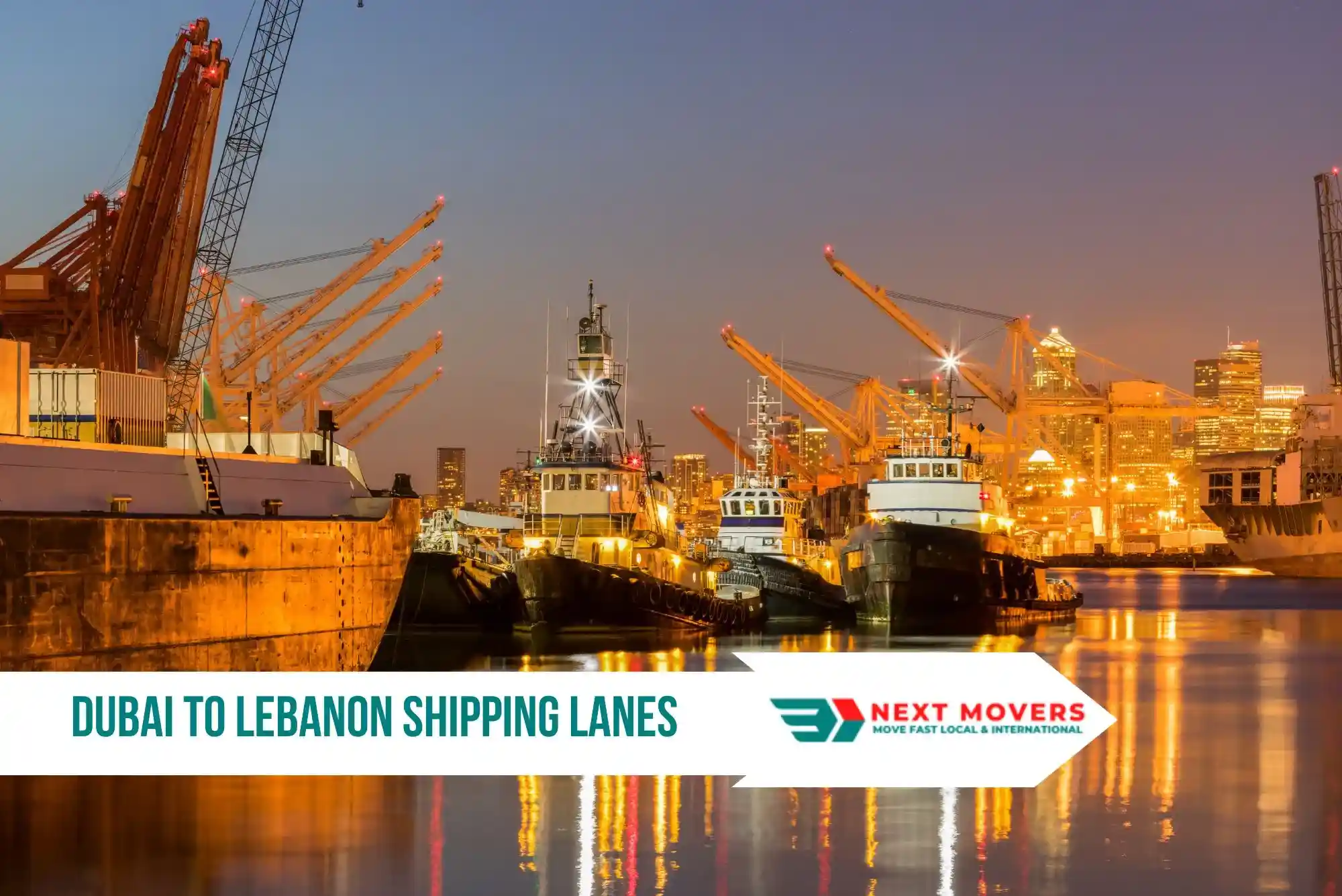 Dubai to Lebanon Shipping Lanes