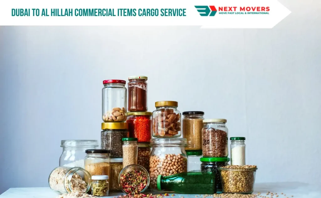 Dubai to Al Hillah Commercial Items Cargo Service